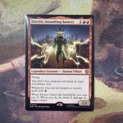 Electro, Assaulting Battery SPM 0076 Rare MTG Marvel's Spider-Man NM! - Image 1