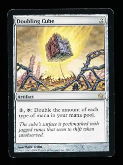 * * 1x Doubling Cube x1 * * Fifth Dawn MTG LP-MP Light to Moderate Play - Image 1