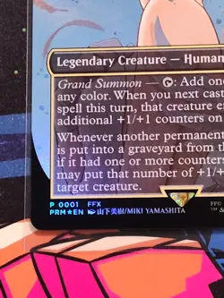 Yuna, Grand Summoner - Borderless Foil - WPN & Gateway Promo - MTG Final Fantasy - Image 2