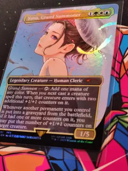 Yuna, Grand Summoner - Borderless Foil - WPN & Gateway Promo - MTG Final Fantasy - Image 3