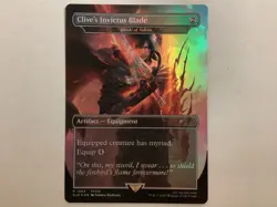 MTG SLD CLIVE’S INVICTUS BLADE Foil NM (9684) Graded Power - Image 1