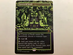 MTG WPN & GATEWAY PROMO CAVERN OF SOULS Neon Yellow NM (9685) Graded Power - Image 1