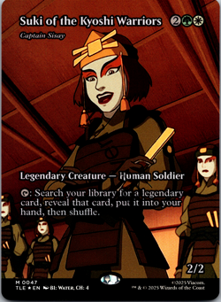 Suki of the Kyoshi Warriors 47 (Borderless) Avatar: The Last Airbender TLE FOIL - Image 1