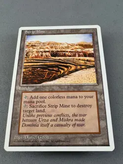 Strip Mine 4th Edition-MTG-Never Played Near Mint-Vintage Magic the Gathering - Image 3