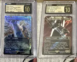 CGC Pristine 10 MTG Buster Sword FOIL 0351 + Noctis Surge Foil 546 - Image 1