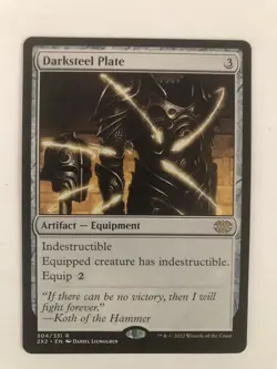Darksteel Plate MTG Double Masters NM #304 - Image 1