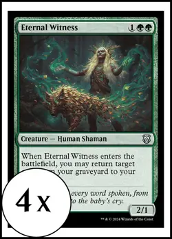 MTG - 4 x Eternal Witness - Modern Horizons 3 Commander - Playset 4x x4 - Image 1