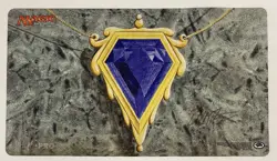 MTG Playmat Mox Sapphire Full Mat Signed Autograph Dan Frazier Auto AD91 - Image 1