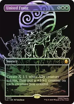 United Front Foil Borderless Avatar: The Last Airbender NM MTG - Image 1