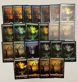 MTG Hour of Devastation Full Art Basic Foil Lands Lot of 23 HP/MP/LP/NM AD91 ML8 - Image 1