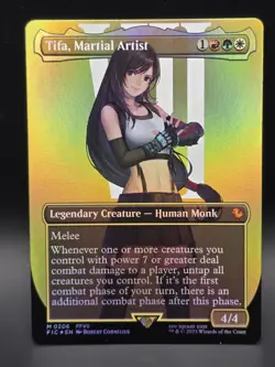MTG - Tifa, Martial Artist - BORDERLESS FOIL - FIC 206 - Mythic - NM - Image 1