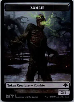 MTG Foil-Zombie Token-Dominaria Remastered #5 - Image 1