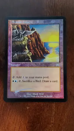 Seaside Haven Onslaught EX/LP #323 MTG Magic the Gathering Land Uncommon *FOIL* - Image 1