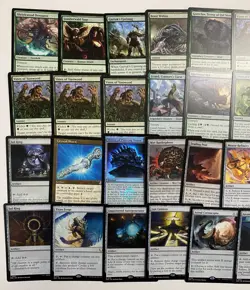 MTG Magic the Gathering Green Artifact Rare Foil Promo Lot of 38 HP-NM AD91 ML5 - Image 2