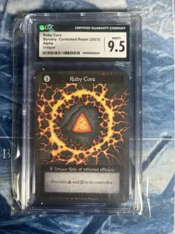 Sorcery Contested Realm Alpha - Ruby Core - CGC Graded - Image 1