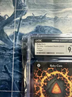 Sorcery Contested Realm Alpha - Ruby Core - CGC Graded - Image 2