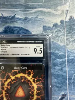 Sorcery Contested Realm Alpha - Ruby Core - CGC Graded - Image 3
