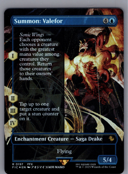 MTG Final Fantasy Summon: Valefor - FOIL Borderless Rare #0197 - Image 1