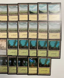MTG Magic The Gathering FBB Foreign Black Border Land Lot of 38 HP-NM AD91 FB1 - Image 3