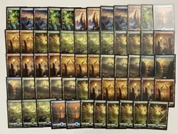 MTG Magic The Gathering Full Art Land Lot Zendikar & Amonkhet of 60 HP-NM AD91 - Image 1