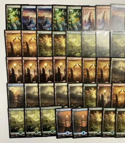 MTG Magic The Gathering Full Art Land Lot Zendikar & Amonkhet of 60 HP-NM AD91 - Image 2