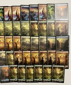 MTG Magic The Gathering Full Art Land Lot Zendikar & Amonkhet of 60 HP-NM AD91 - Image 3