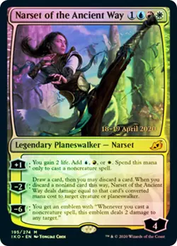 1x Narset of the Ancient Way - Foil - Prerelease Promo Light Play, English Prere - Image 1