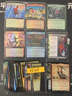 Magic MTG Spinneret and Spiderling Foil Borderless Marvel Spider-Man Lot*37 - Image 1
