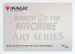 Rona, Herald of Invasion 16/81 Art Series ~ March of the Machines Magic MTG - Image 2