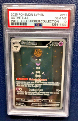 Gothitelle English 211 SV Tech Sticker Black Star Promo PSA 10 Pokemon Card - Image 1