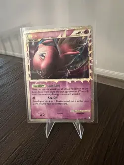 2010 Pokemon Triumphant Mew Prime #97 Ultra Rare Holo Damaged - Image 1