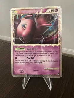 2010 Pokemon Triumphant Mew Prime #97 Ultra Rare Holo Damaged - Image 3