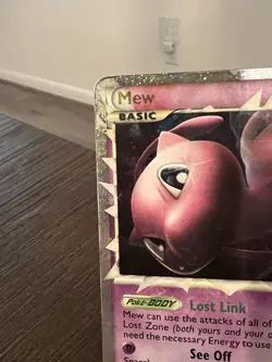 2010 Pokemon Triumphant Mew Prime #97 Ultra Rare Holo Damaged - Image 5