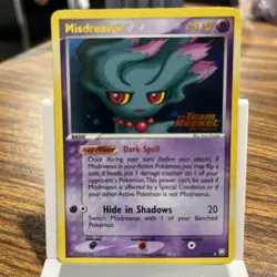 Pokemon Misdreavus EX Team Rocket Returns Stamped Reverse Holo 25/109 2004 - Image 1