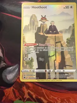Pokemon Astral Radiance Trainer Gallery TG12/TG30 - Hoothoot Ultra Rare - Image 5