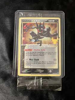 Pokemon TCG Greninja Gold Star SWSH144 - Celebrations Black Star Promo - Sealed - Image 1