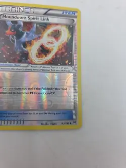 2015 POKEMON XY BREAKTHROUGH #142 HOUNDOOM SPIRIT LINK UNCOMMON REVERSE HOLO - Image 2