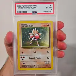 Hitmonchan Holo - PSA 6 - Pokemon Game Base Set #7/102 - Image 3