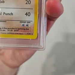 Hitmonchan Holo - PSA 6 - Pokemon Game Base Set #7/102 - Image 5