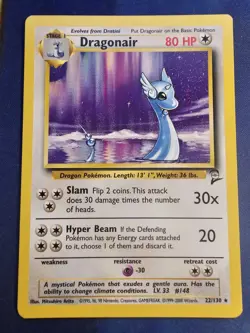 Dragonair 22/130 Pokemon TCG Base Set 2 Rare Unlimited NM - Image 1