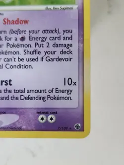 Pokemon Gardevoir 7/109 Ex Holo Ruby & Sapphire Tcg Vintage Fast Ship - Image 4