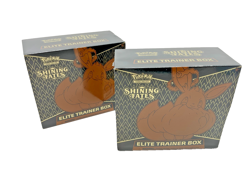 Lot of (2) Pokemon TCG: Shining Fates Elite Trainer Box Sealed - Image 1