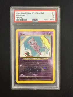 Mew 1/18 Reverse Holo Southern Islands Pokemon League Promo PSA 5 - Image 1