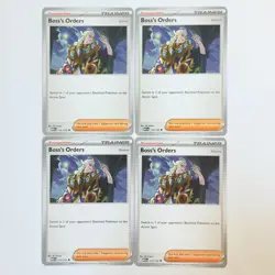 4x Boss's Orders 114/132 x4 - Mega Evolutions - Pokemon TCG - Uncommon - Image 1