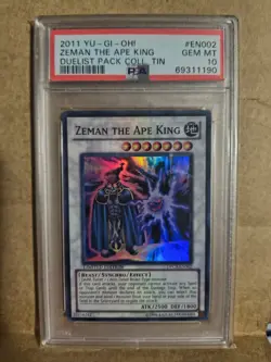 2 PSA 10 Slabs 2011 Yu-Gi-Oh! Zeman The Ape King Duelist Pack Coll. Tin #EN002 - Image 1