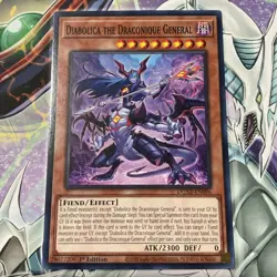Yugioh! Diabolica the Draconique General - DUNE-EN096 - Common 1st Edition M/NM - Image 1