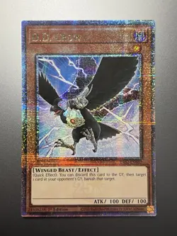 Yugioh - D.D. Crow Quarter Century Secret Rare RA02-EN002, Near Mint, 1st Ed - Image 1