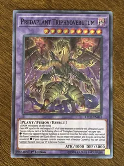 Predaplant Triphyoverutum LED5-EN045 Immortal Destiny 1st Edition Super Rare LP - Image 1