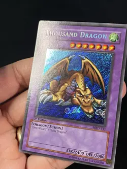 Yugioh Thousand Dragon MRD-143 Secret 1ST ED MISPRINT ERROR FOIL/NAME SHIFT NM - Image 2