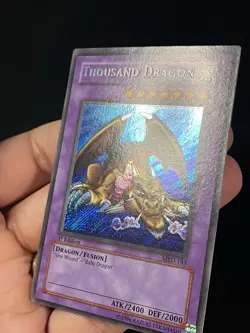 Yugioh Thousand Dragon MRD-143 Secret 1ST ED MISPRINT ERROR FOIL/NAME SHIFT NM - Image 3